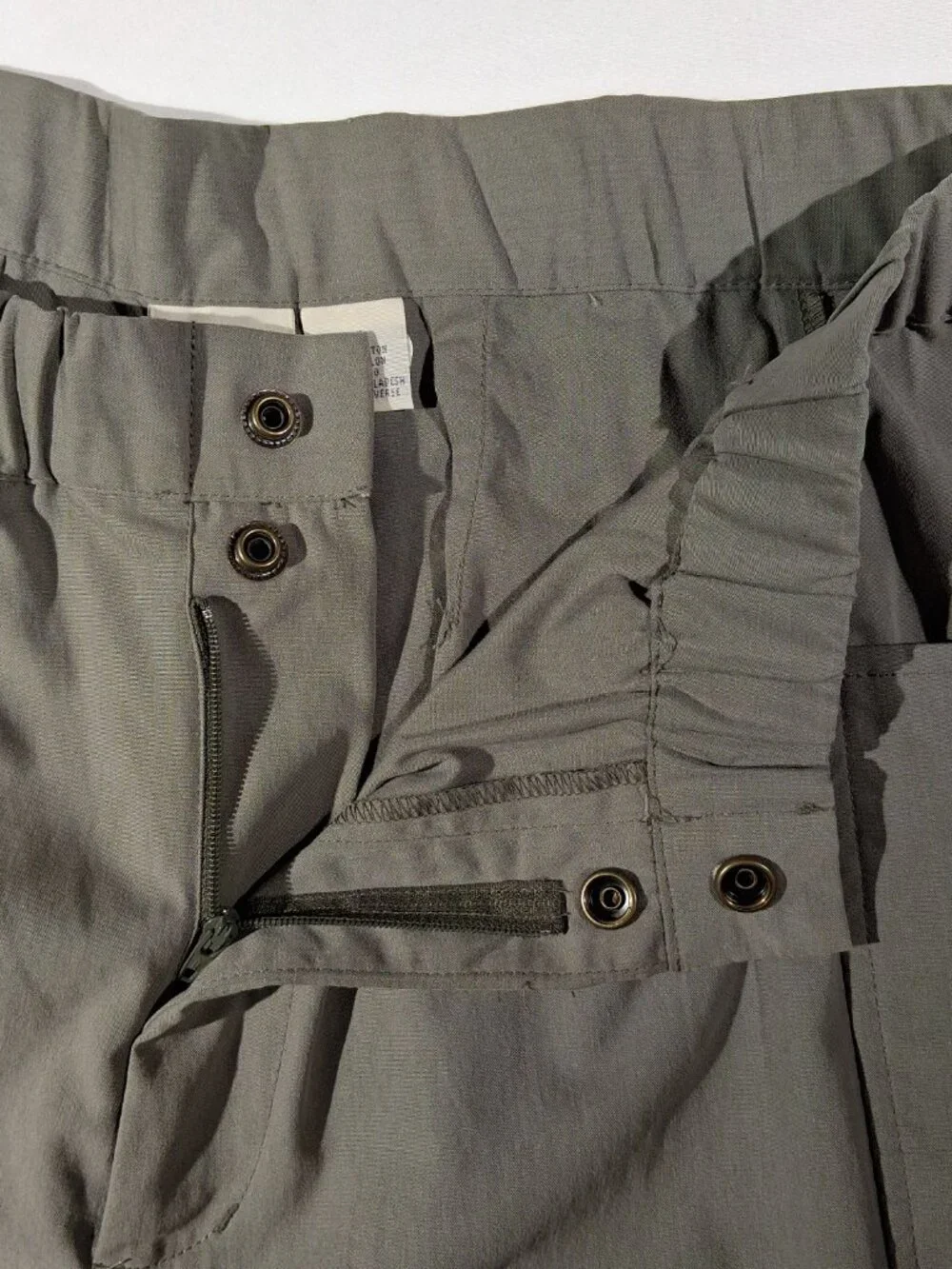 CHEROKEE Traveler Gear Safari Vest & Pants Set  2pc  sz XL 14  Olive Green  VGC
